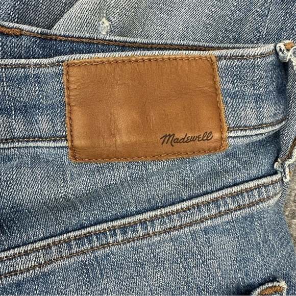 Madewell 9" High Rise Skinny Jeans Sz 26 In Destructed Hem Edition - Picture 16 of 17